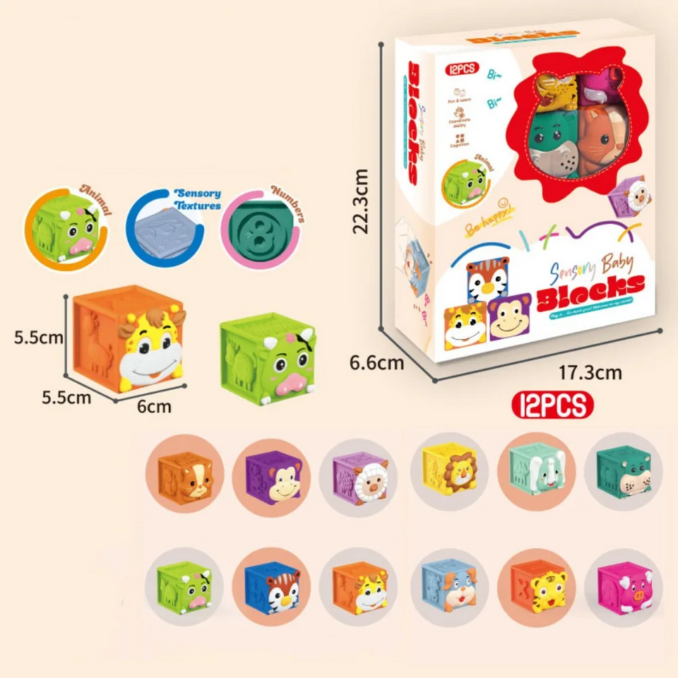 SoftStack – Speels & Educatief – Zachte Dieren Stapelblokken