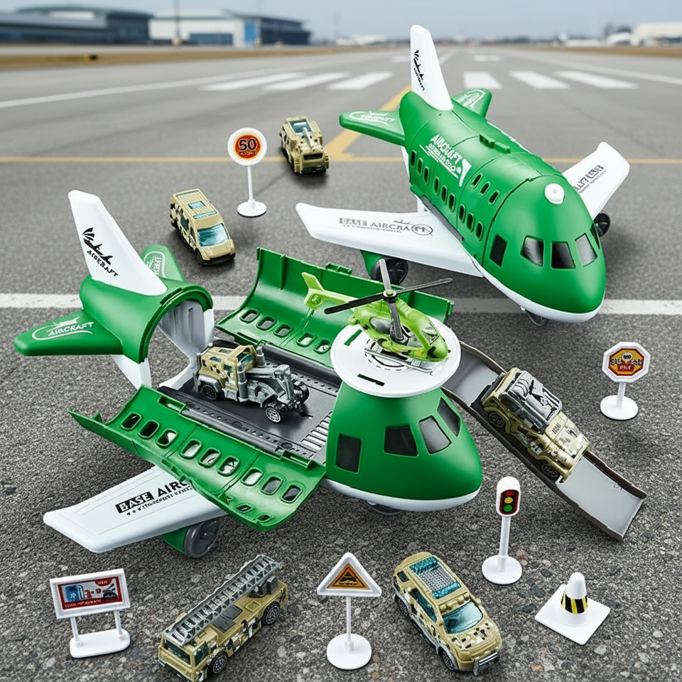 MiniAirBase – Interactief & Educatief – Vliegveld Speelset Met Voertuigen