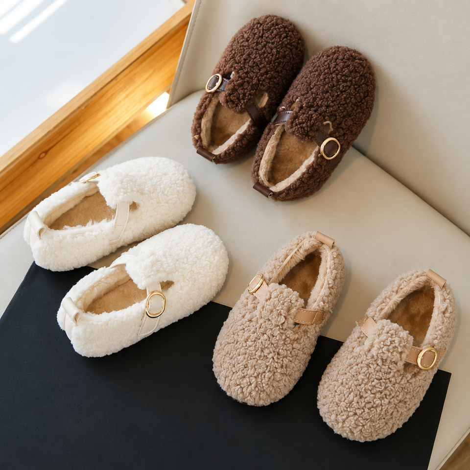 WarmSteps – Comfortabel & Knus – Pluche Winter Schoentjes voor Kinderen