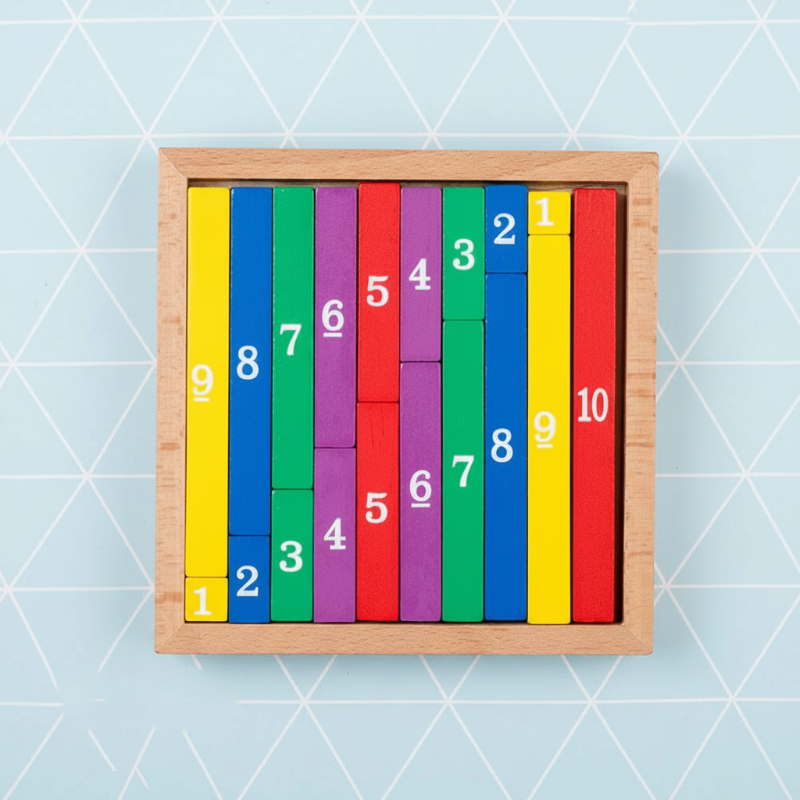 TinyMath – Leerzaam & Educatief – Houten Cijfer Reken Bord
