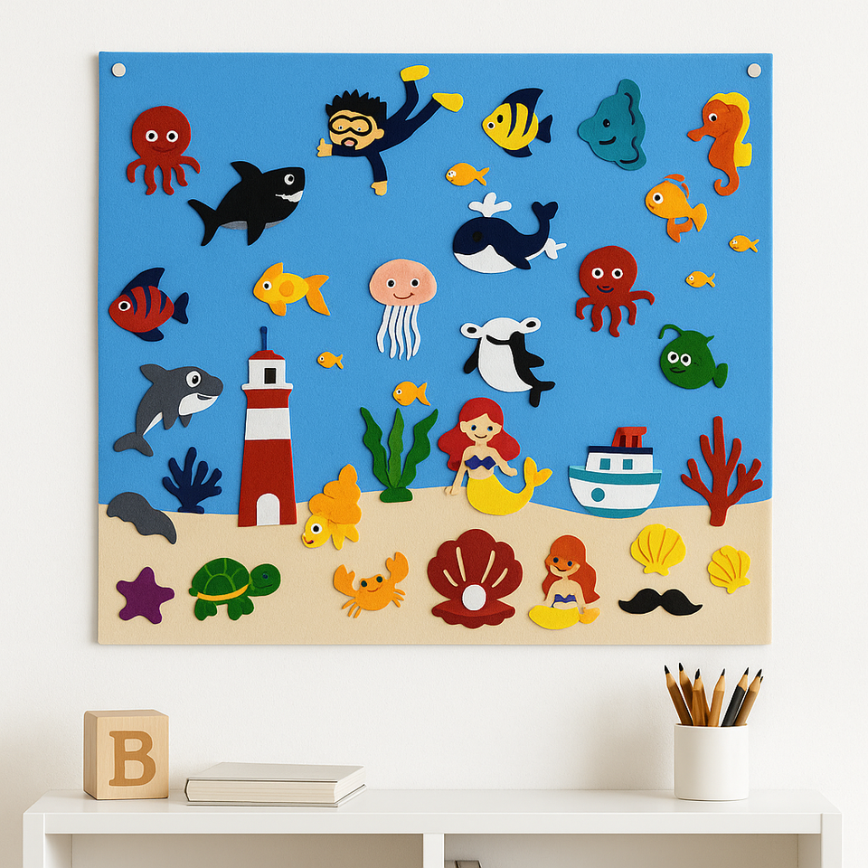 FeltBoard™ | Eindeloos ontdek- en speelplezier! - Viltbord