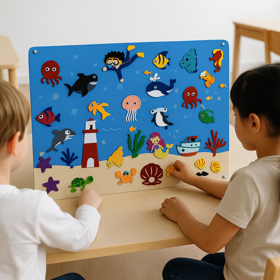 FeltBoard™ | Eindeloos ontdek- en speelplezier! - Viltbord