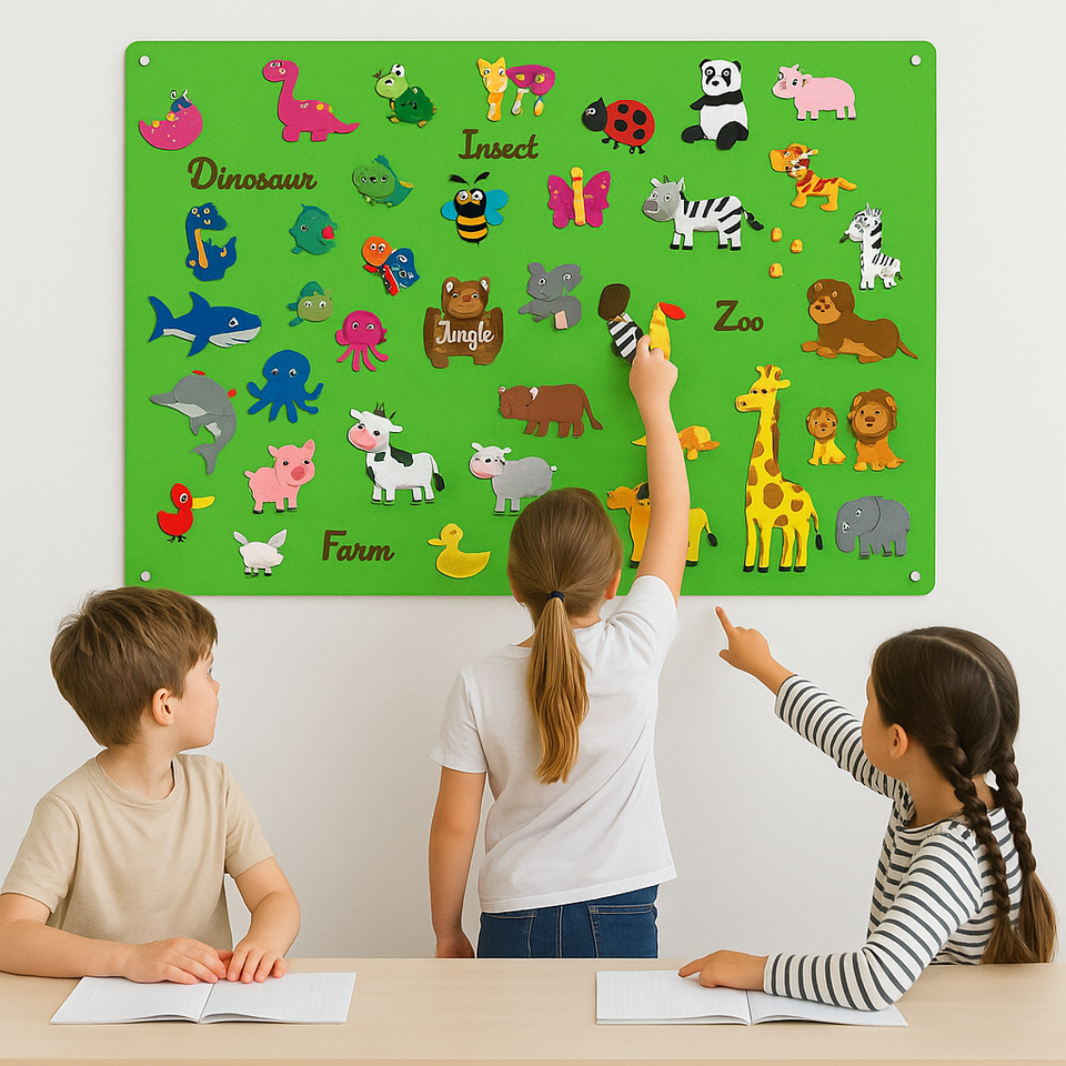 FeltBoard™ | Eindeloos ontdek- en speelplezier! - Viltbord