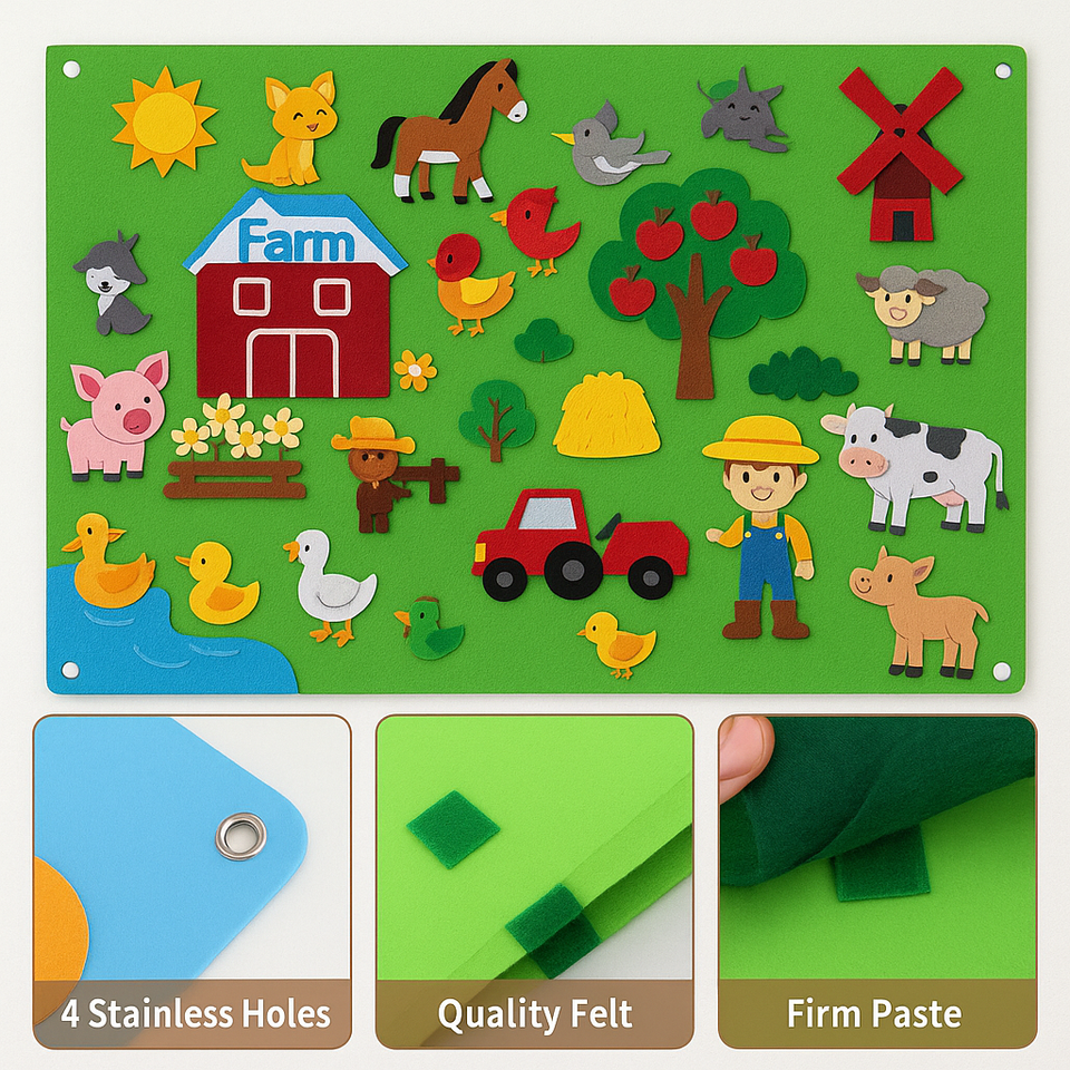 FeltBoard™ | Eindeloos ontdek- en speelplezier! - Viltbord