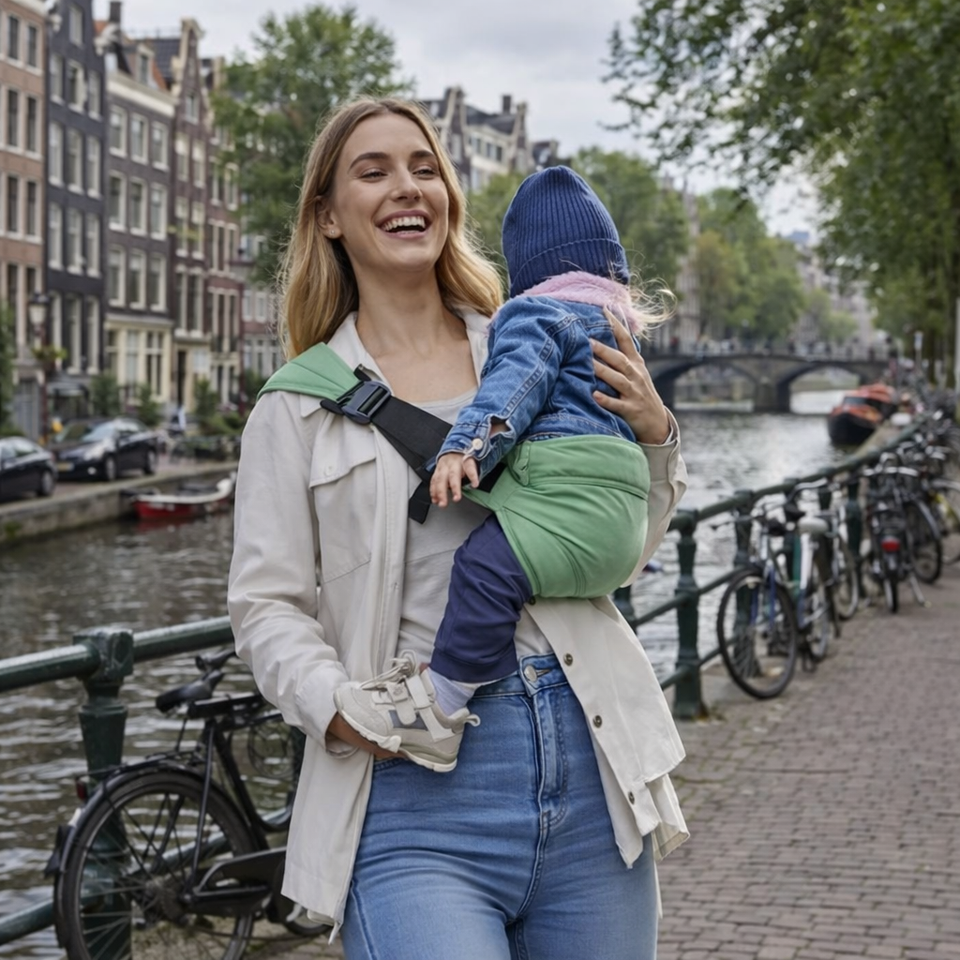 Baby Sling Carrier™ - Extra Brede Draagband - Ergonomische Heupdrager