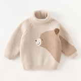 BearKnit – Zacht & Schattig – Kindertrui met Berenprint