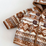 LittleWarm – Knus & Stijlvol – Winterjas met Fair Isle-Patroon