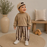 SoftStripe – Zacht & Comfortabel – Baby Broek met Gestreept Design