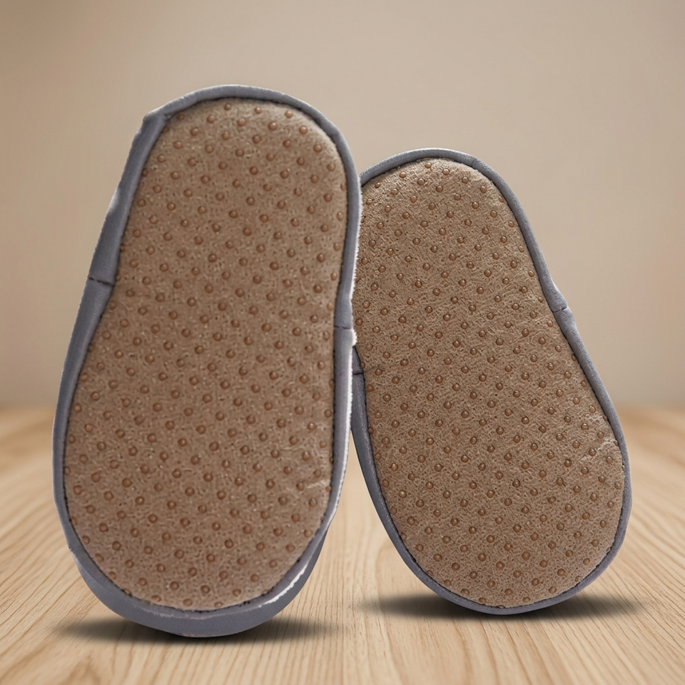 TinyFeet – Zacht & Ademend – Antislip Schoentjes met Strik