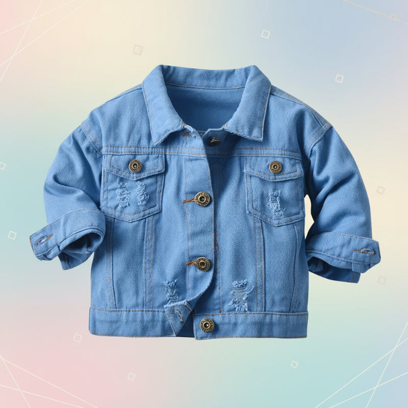 Candy Color Spijkerjas – Lichtgewicht Denim Jacket voor Kinderen