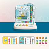 Montessori Math Track Game – Leren & Logica – Ballenbaan Spel
