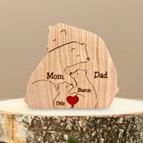 Family Puzzle™ – Gepersonaliseerd Moederdag Cadeau met Berenfamilie