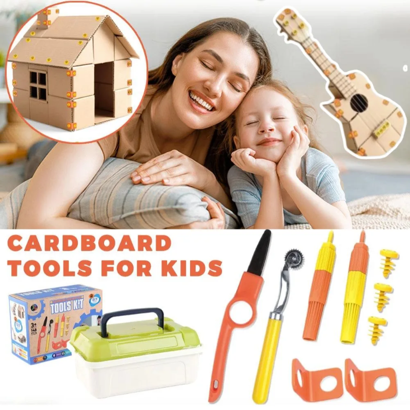 ToolMaster – Ultieme gereedschapsset voor kartonnen bouwers – Kindergereedschapsset
