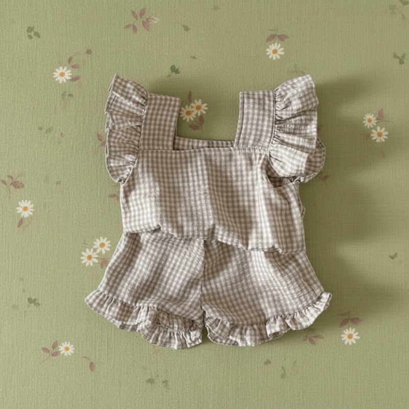 Girls Ruffle Tee – Luchtig & Schattig – Kinder Kleding Set