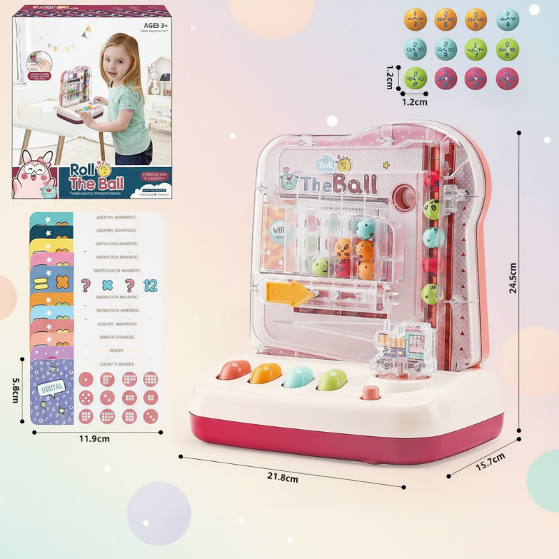 Montessori Math Track Game – Leren & Logica – Ballenbaan Spel