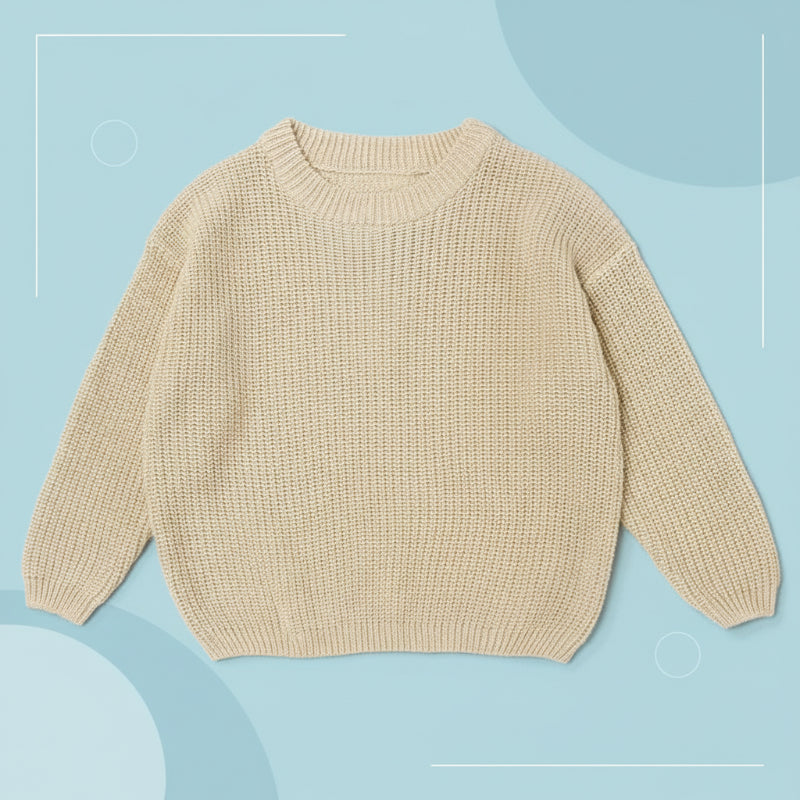 TinyStitch – Gepersonaliseerde Gebreide Naamtrui voor Baby’s & Kinderen