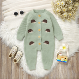 CozyHedge – Zacht & Warm – Gebreid Baby Jumpsuit met Egelprint