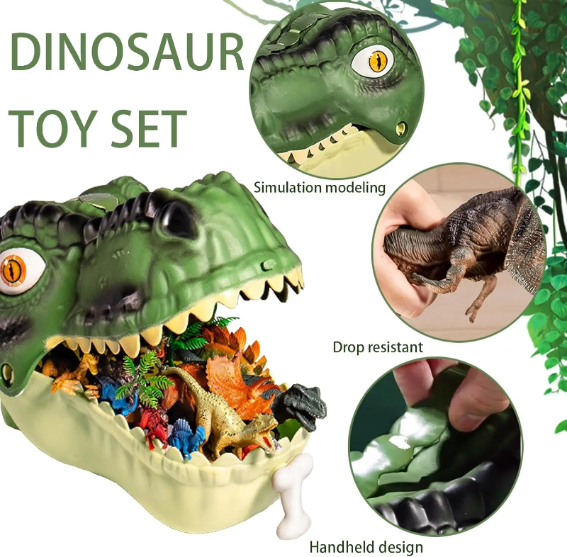 DinoWorld – Creatief & Realistisch – Dino Hoofd Speelset