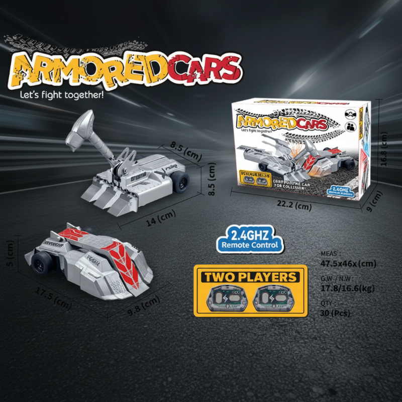 BattleCars – Duurzaam & Sterk – RC Pantserauto Set