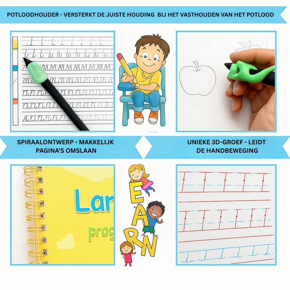 Calligraphy Book™ | De eerste kennismaking met schrijven - Schrijfboek