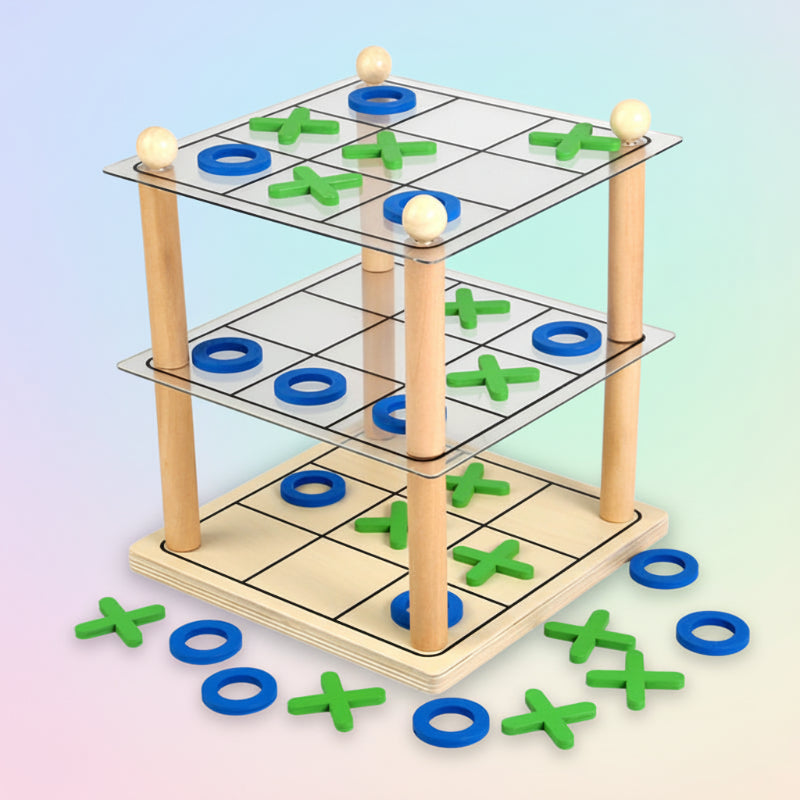 LogicTower – Educatief & Slim – Boter-Kaas-en-Eieren 3D