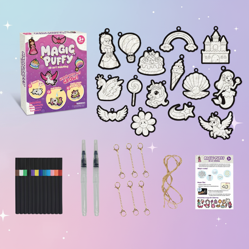 Magic Puff Paint – Creatief & Interactief – Knutsel Set met magische schuimtextuur