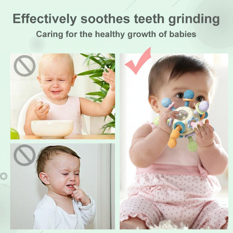 CalmChew | Zacht & Veilig – 3-in-1 Siliconen Bijtring