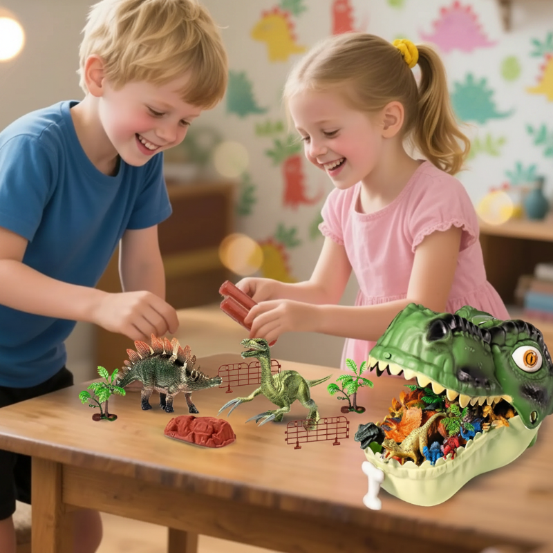 DinoWorld – Creatief & Realistisch – Dino Hoofd Speelset