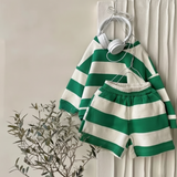 LittleStyle – Zacht & Comfortabel – Katoen Gestreept Comfy Set