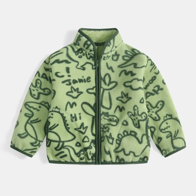 CozyFleece – Zacht & Speels – Warme Kinderjas met Cartoonprint