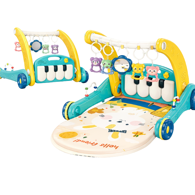 Step & Play – Interactief & Veilig – 3-in-1 Walker & Baby Gym