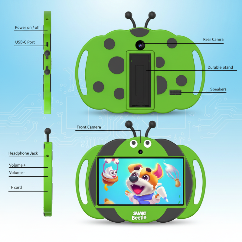PlayPad – Leerzaam & Leuk – Kinder Tablet met Schokbestendige Hoes