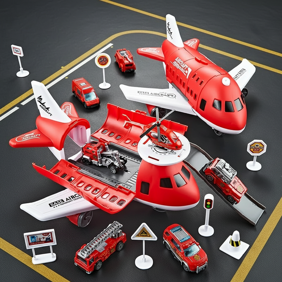 MiniAirBase – Interactief & Educatief – Vliegveld Speelset Met Voertuigen