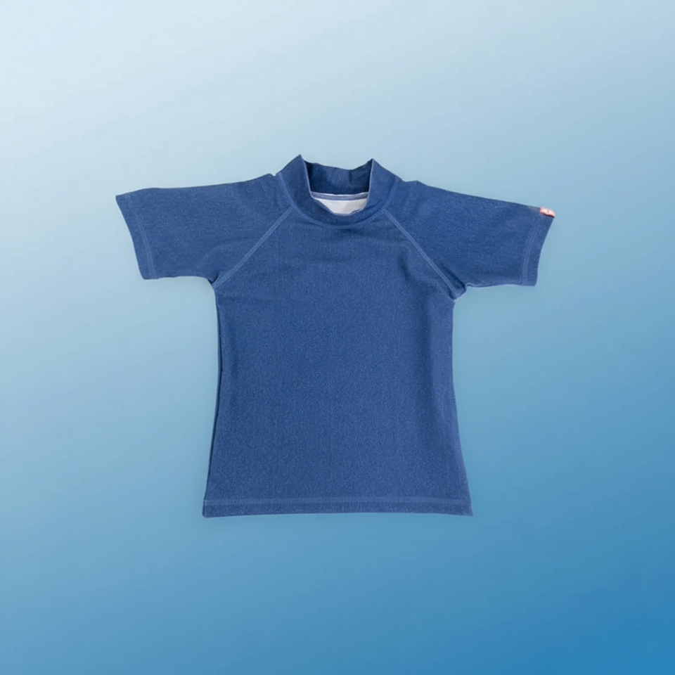 SunnyGuard – Zomers & Beschermend – Anti-UV Kinder Zwemshirt met Korte Mouwen