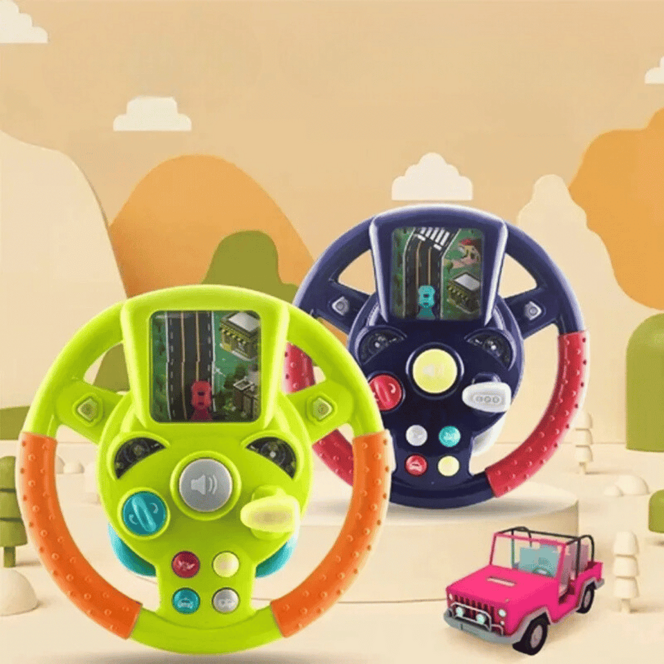 Toy Steering Wheel™ -  Mini-Stuurtjes, Maxi-Plezier - Speelgoed Stuurwiel