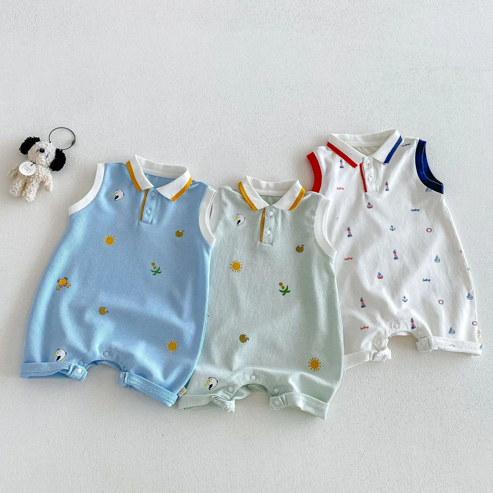 SunnyBaby – Comfortabel & schattig – Polo-romper voor baby’s