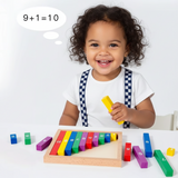 TinyMath – Leerzaam & Educatief – Houten Cijfer Reken Bord
