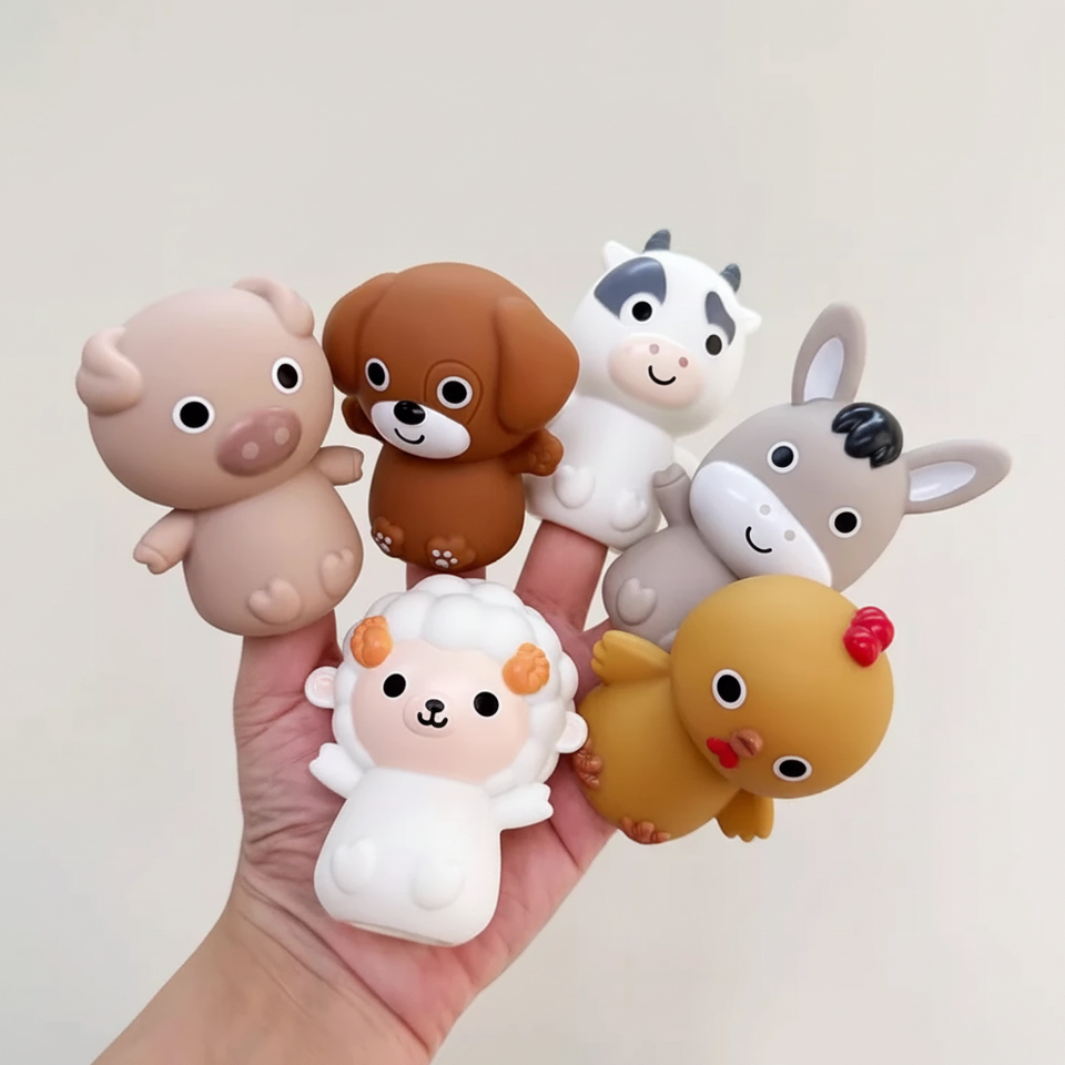 AnimalRide – Speels & Schattig – Silicone Dierenauto (3 stuks)