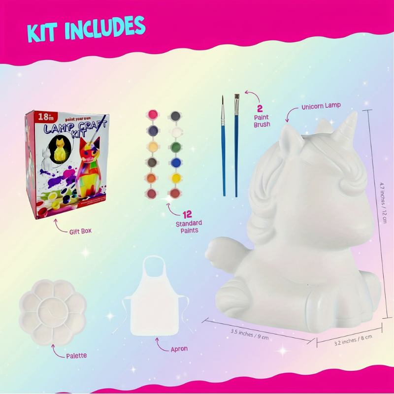MiniCrafters – Creativiteit & Leren – DIY Lamp Dieren Schilderset