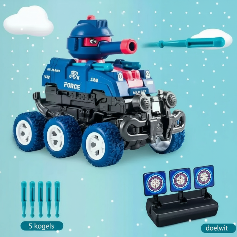 TankHero – Actief & Robuust – Speelgoedtank met Schietfunctie