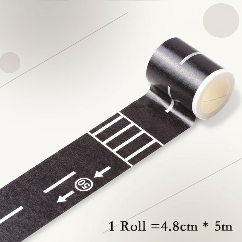 KidoTape – Kleurrijk & Handig – Verkeersweg Sticker Tape Set