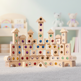 Rainbow Gem Stacking Blocks – Creatief & Leerzaam – Houten Stapel Blokken Set