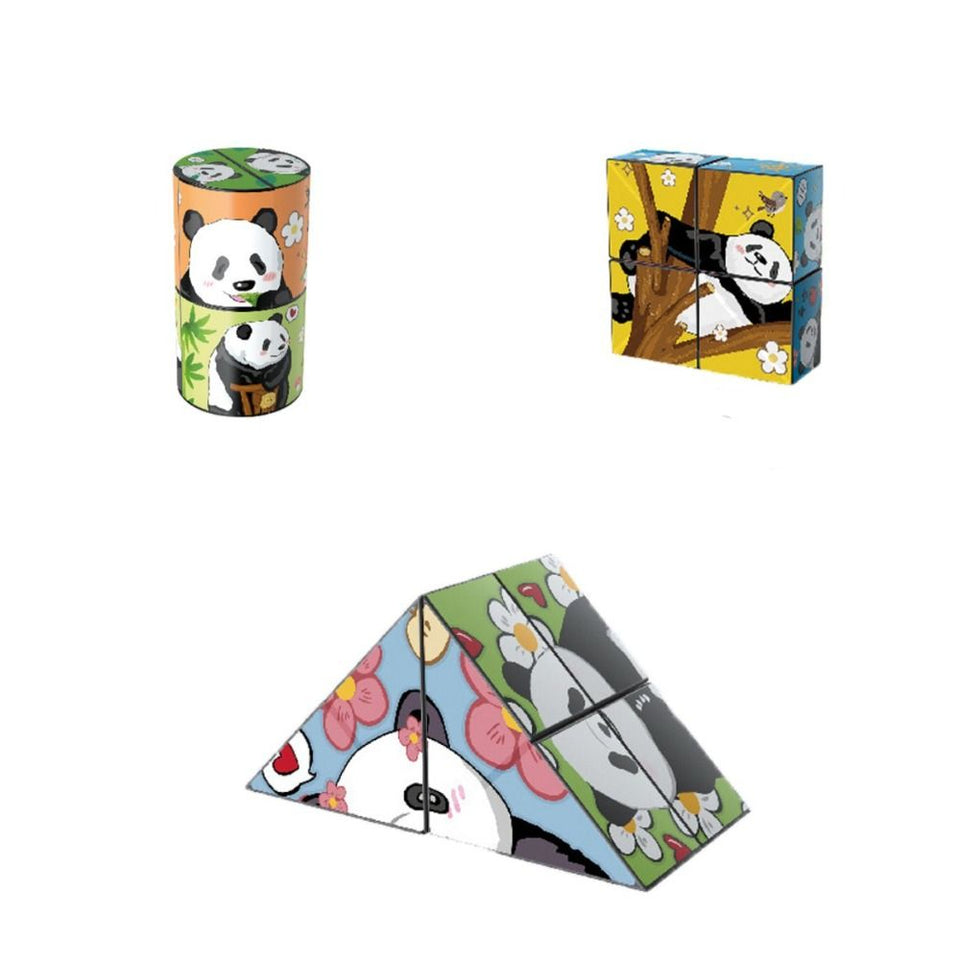 Panda Puzzle™ - educatief vermaak - Puzzelkubus