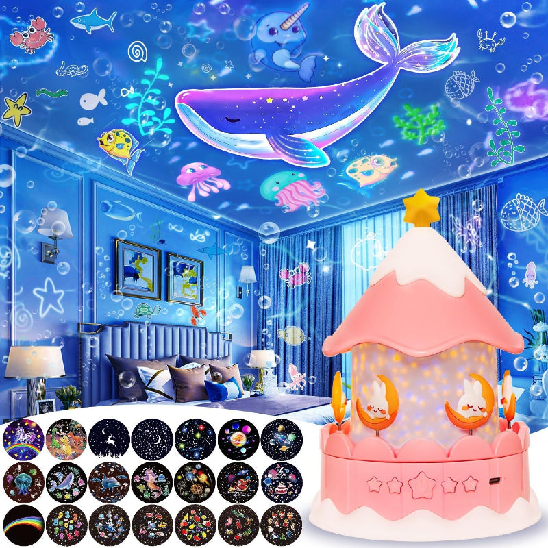 CosmoGlow – Dromerig & Creatief – Galaxy Projector Nachtlamp met 360° Rotatie
