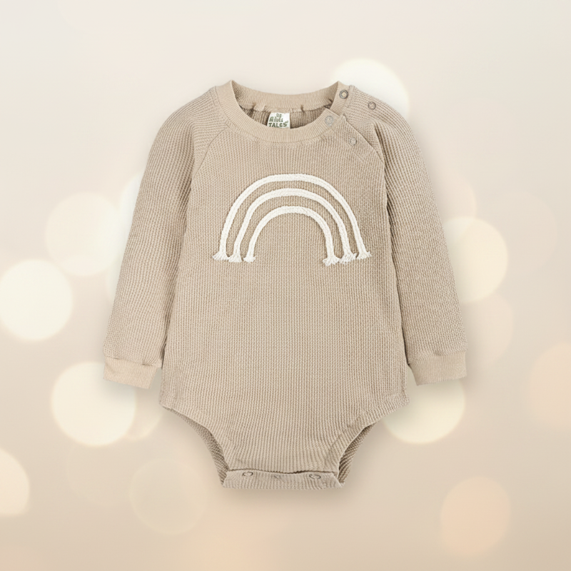 SnuggleHue – Zacht & Comfortabel – Regenboog Baby Rompertje