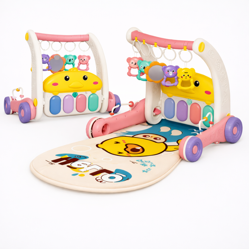 Step & Play – Interactief & Veilig – 3-in-1 Walker & Baby Gym