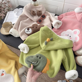 WinterBuddies – Warm & Schattig – Kinder Winterjas met Dierenprint