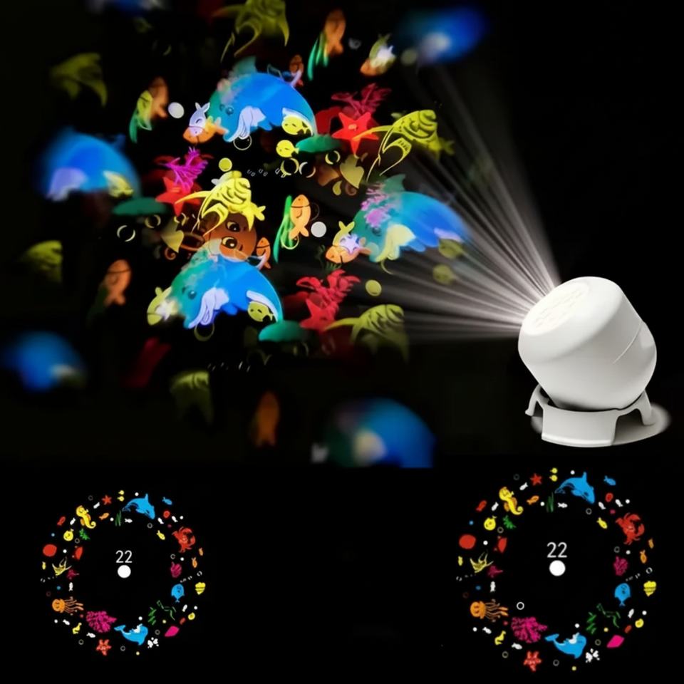 SeaDream – Speels & Leerzaam – 360° Roterend LED Nachtlampje