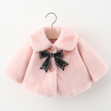CozyPrincess – Warm & Elegant – Pluche Kinderjas met Strik