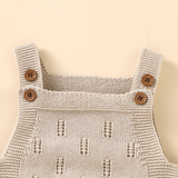 MiniCozy – Zacht & Comfortabel – Gebreide Baby Tuinbroek met Mutsje